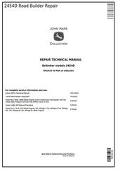 TM10418 - John Deere 2454D Road Builder Delimber Service Repair Technical Manual
