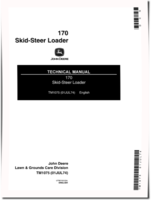 John Deere 170 Skid Steer Loaders Technical Manual (TM1075)