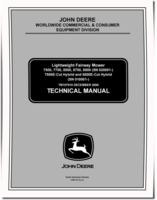 John Deere 7500, 7700, 8500, 8700, 8800 Lightweight Fairway Mowers, 7500E and 8500E Cut Hybrids Technical Manual (TM107919)