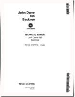 John Deere 165 Backhoe Technical Manual (TM1081)