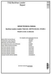 TM10875 - John Deere 710J Backhoe Loader (SN.159770-161143, 172185-) Service Repair Technical Manual