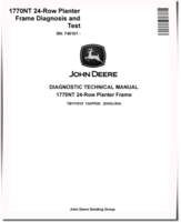 John Deere 24 Row 1770NT (SN. from 740101) Planters Diagnostic Manual (TM111619)