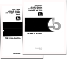 John Deere 540B Skidders and 540B Grapple Skidders set of Service Manuals (TM1139)