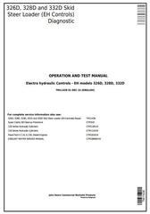 TM11438 - John Deere 326D, 328D, 332D Skid Steer Loader w.EH Controls Diagnostic&Test Service Manual