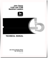 John Deere 310A and 310B Backhoe Loaders Technical Manual (TM1158)