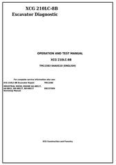 TM11583 - John Deere XCG 210LC-8B Excavator Diagnostic, Operation and Test Service Manual