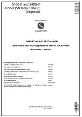 TM11793 - John Deere 540G-III and 548G-III (SN.630436-) Skidder Diagnostic and Test Service Manual