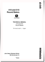John Deere 410 and 510 Round Balers Technical Manual (TM1194)