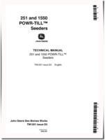 John Deere 1550 and 251 Powr-Till Seeders Technical Manual (TM1201)