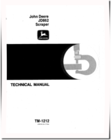 John Deere 862 Elevating Scrapers Technical Manual (TM1212)