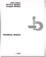 John Deere 740A Skidders and 740A Grapple Skidders Technical Manual (TM1213)