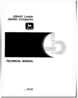 John Deere 644C and JC644C Wheel Loaders Technical Manual (TM1229)