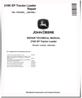 John Deere 210K EP (SN. from G891000) Tractor Loaders Repair Manual (TM12430)