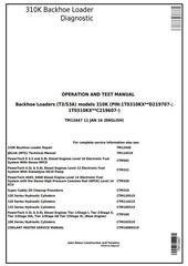 TM12447 - John Deere 310K Backhoe Loader (SN.from D219707;C219607) Diagnostic and Test Service Manual