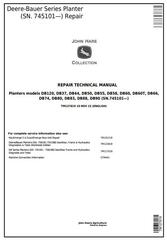 TM127819 - John Deere Deere/Bauer DB Series Planters (SN.745101—) Service Repair Technical Manual