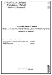 TM13008X19 - John Deere 319E, 323E Skid Steer & Compact Track Loader (Man.Contrls) Diagnostic Manual