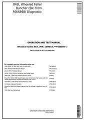 TM13127X19 - John Deere 843L (SN.F666898-) Wheeled Feller Buncher Diagnostic and Test Service Manual