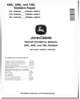 John Deere 640L Skidders, 648L and 748L Grapple Skidders (SN. F666893—690813) Repair Manual (TM13134X19)