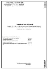 TM13369X19 - John Deere 544K 4WD Loader (SN.F670308-677548) Service Repair Technical Manual
