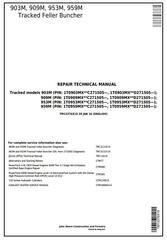 TM13376X19 - John Deere 903M, 909M, 953M, 959M (SN.271505-) Feller Buncher Service Repair Manual