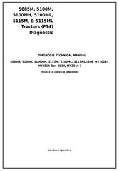 TM134219 - John Deere 5085M, 5100M, 5100MH, 5100ML, 5115M, 5115ML Tractors Diagnosis & Tests Manual