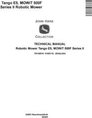John Deere Tango E5, MOWiT 500F Series II Robotic Mower Technical Manual (TM138919)