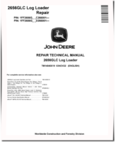 John Deere 2656GLC (SN. from C266001, D266001) Log Loaders Repair Manual (TM14040X19)