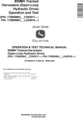 John Deere 859MH (SN. F293917-,L343918-) Harvesters (Open-Loop) Diagnostic Service Manual TM14095X19