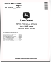 John Deere 544K-II (SN. from F677549) 4WD Loaders Repair Manual (TM14144X19)