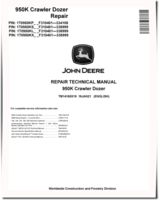John Deere 950K Crawler Dozers (SN: F310401—338999) Repair Manual (TM14165X19)