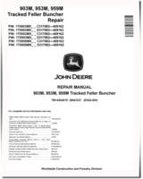 John Deere 903M, 953M and 959M Tracked Feller Bunchers Repair Manual (TM14264X19)