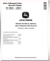 John Deere 643L-II (SN. from C690815, D690815) Wheeled Feller Bunchers Repair Manual (TM14332X19)