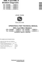 John Deere 848L-II and 948L-II Skidders Operation & Test Technical Manual (TM14339X19)