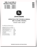 John Deere 848L-II and 948L-II Grapple Skidders (SN. from C/D690814) Operation and Test Manual (TM14339X19)