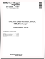 John Deere 959ML Shovel Loggers Operation and Test Manual (TM14384X19)