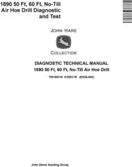 John Deere 1890 50 Ft, 60 Ft, No-Till Air Hoe Drill Diagnostic Technical Service Manual (TM144319)