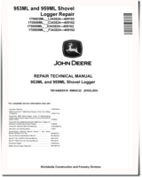 John Deere 953ML and 959ML Shovel Loggers Repair Manual (TM14485X019)