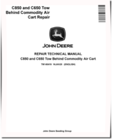 John Deere C650 and C850 Tow Behind Commodity Air Carts Repair Manual (TM145419)