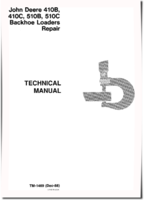 John Deere 410B, 410C, 510B and 510C Backhoe Loaders Repair Manual (TM1469)