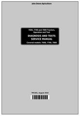 TM1501 - John Deere 7600, 7700 and 7800 2WD or MFWD Tractors Diagnostic and Tests Service Manual