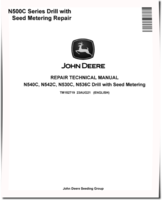 John Deere N530C, N536C, N540C and N542C Drills with Seed Metering Repair Manual (TM152719)