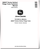 John Deere 2660VT Series Vertical Tillage Tools (North America) Technical Manual (TM154219)