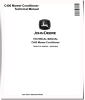 John Deere C400 Mower-Conditioners Technical Manual (TM161719)