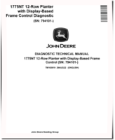John Deere 1775NT 12-Row Planters (SN: 794101-) with Display-Based Frame Control Diagnostic Manual (TM163619)
