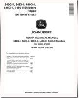 John Deere 540G-II, 640G-II Skidders, 548G-II, 648G-II and 748G-II Grapple Skidders Repair Manual (TM1694)