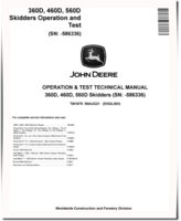 Timberjack 360D, 460D, 560D Skidders, 360D, 460D and 560D Grapple Skidders Operation and Test Manual (TM1879)