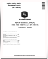 Timberjack 360D, 460D, 560D Skidders, 360D, 460D and 560D Grapple Skidders Repair Manual (TM1880)