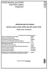 TM1883 - John Deere 310SG Backhoe, 315SG Side Shift Loaders Diagnostic, Operation&Test Service Manual
