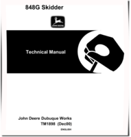 John Deere 848G Skidders Technical Manual (TM1898)