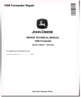 John Deere 1058 Wheeled Forwarders Repair Manual (TM1943)